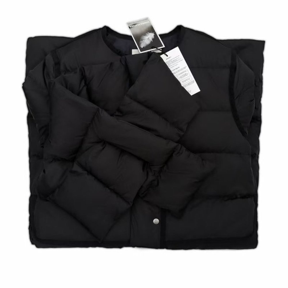 JennU black Winter Maxi Long Down Coat scarf - Picture 1 of 5